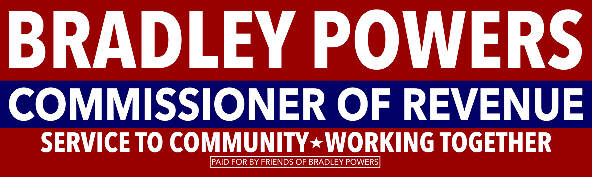 Bradley Powers for Smyth County Commissioner of Revenue