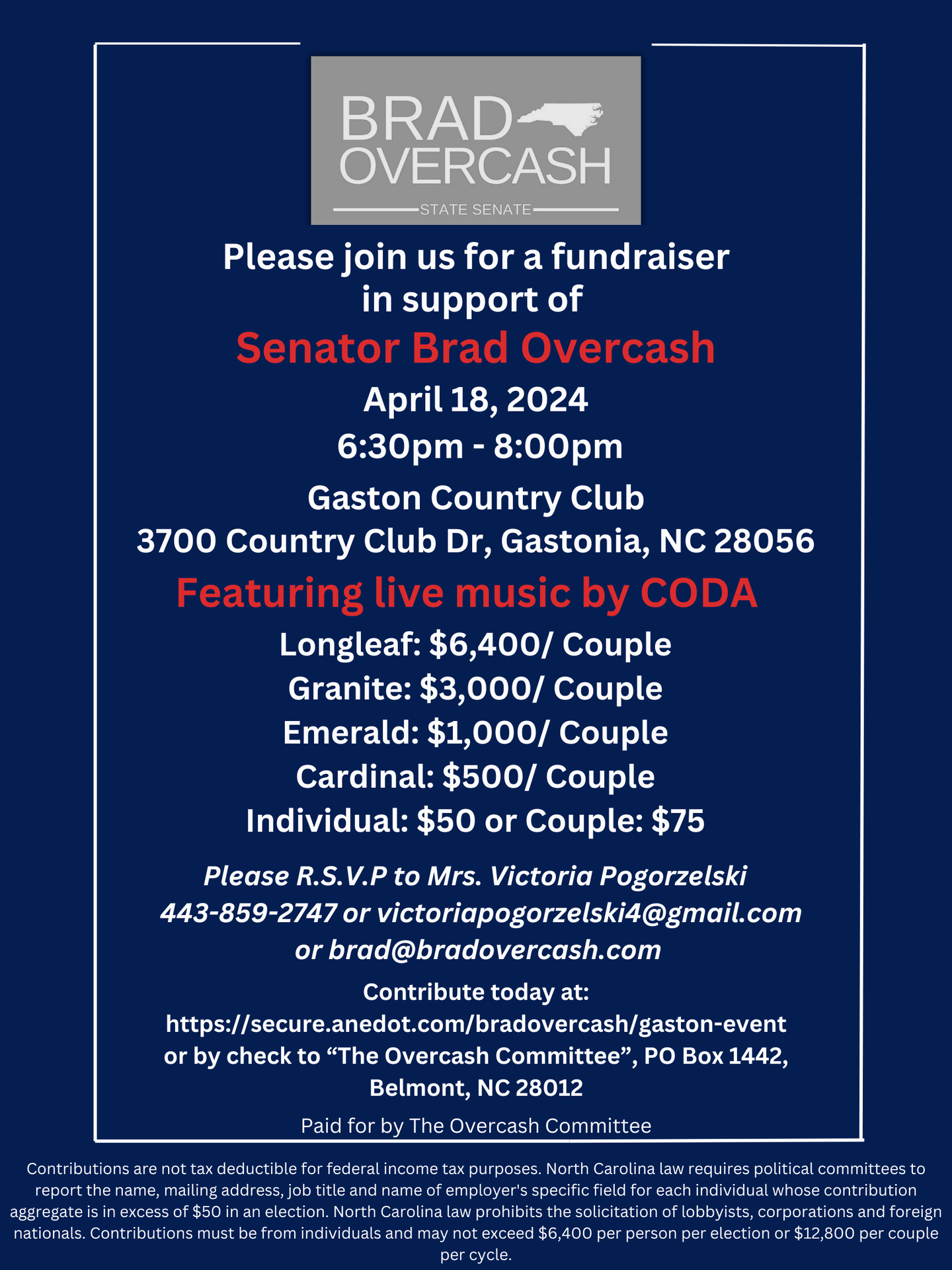 Support Overcash Committee