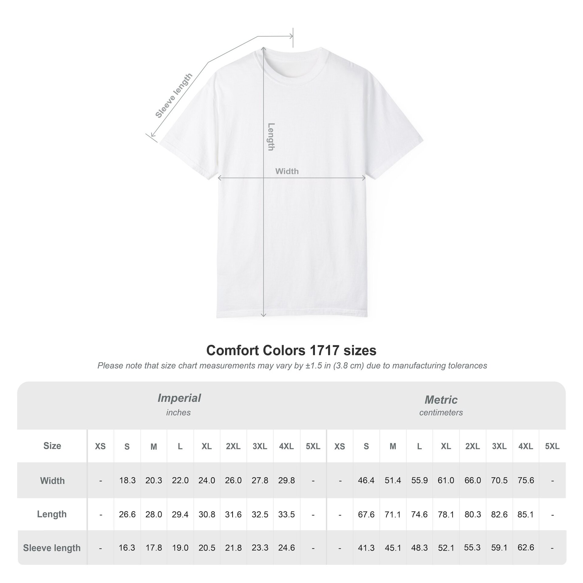 Sizing Chart