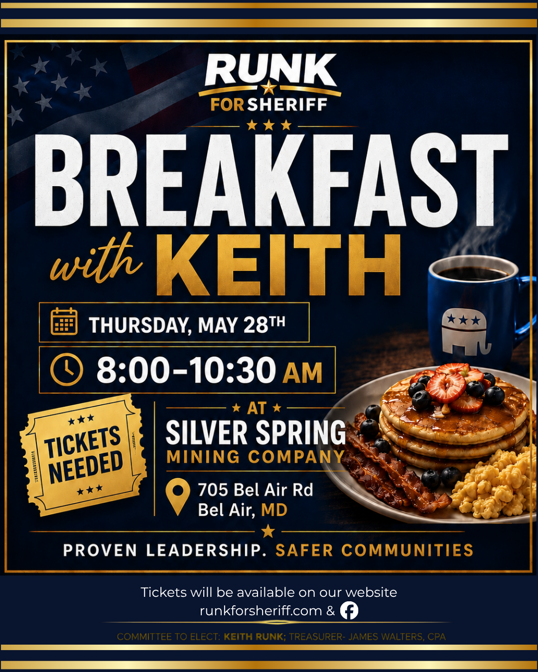 Keith Runk Family Breakfast with Keith
