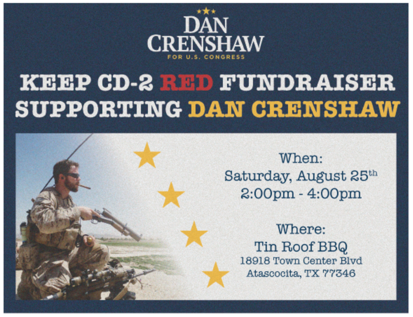 CRENSHAW FOR CONGRESS: Tin Roof Event