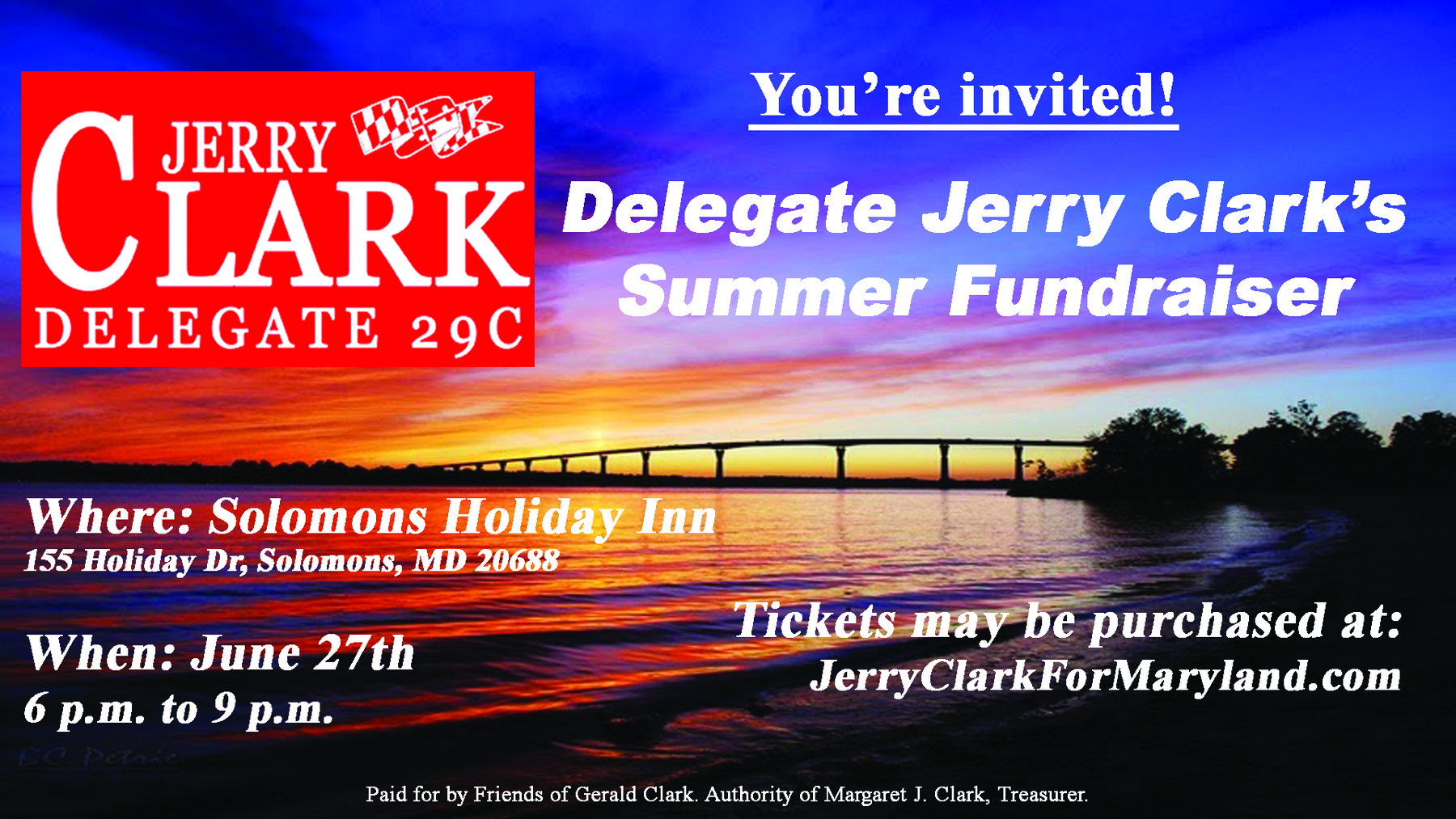 Friends of Gerald Clark: Kick-Off to Summer Fundraiser