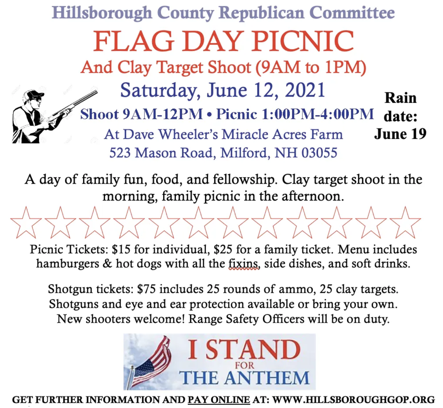 Hillsborough County Republican Committee: Flag Day Picnic 2021