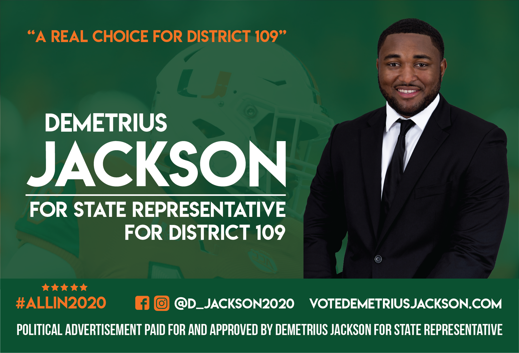 Demetrius Jackson: Demetrius Jackson For State Representative, District 109