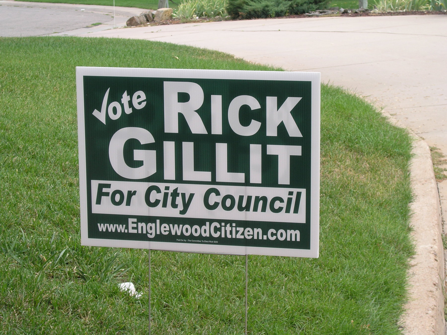 Vote Rick Gillit - Englewood City Council District #4: Rick Gillit Committee Fund