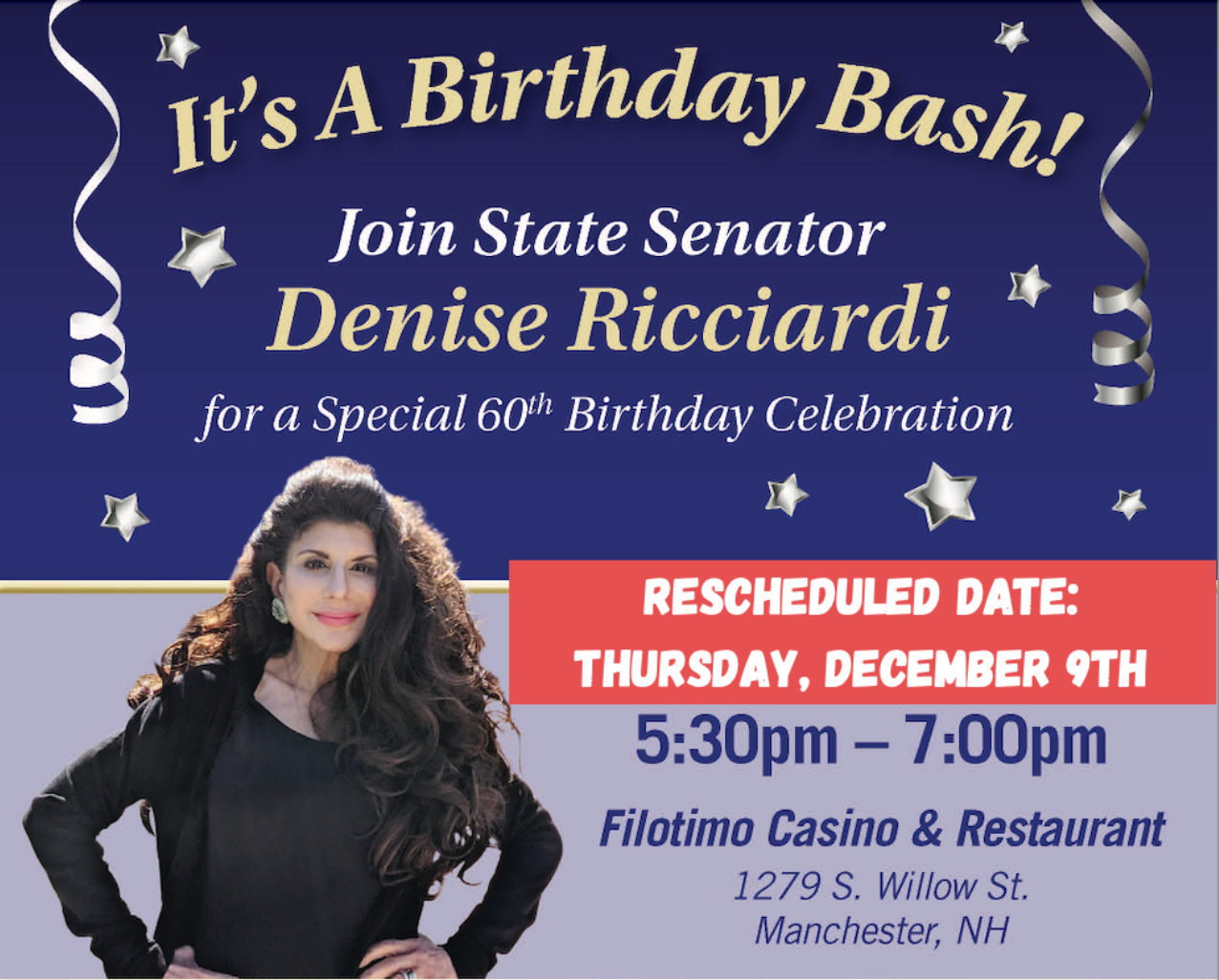 Denise Ricciardi For State Senate: Birthday Bash Fundraiser - Dec 9, 2021