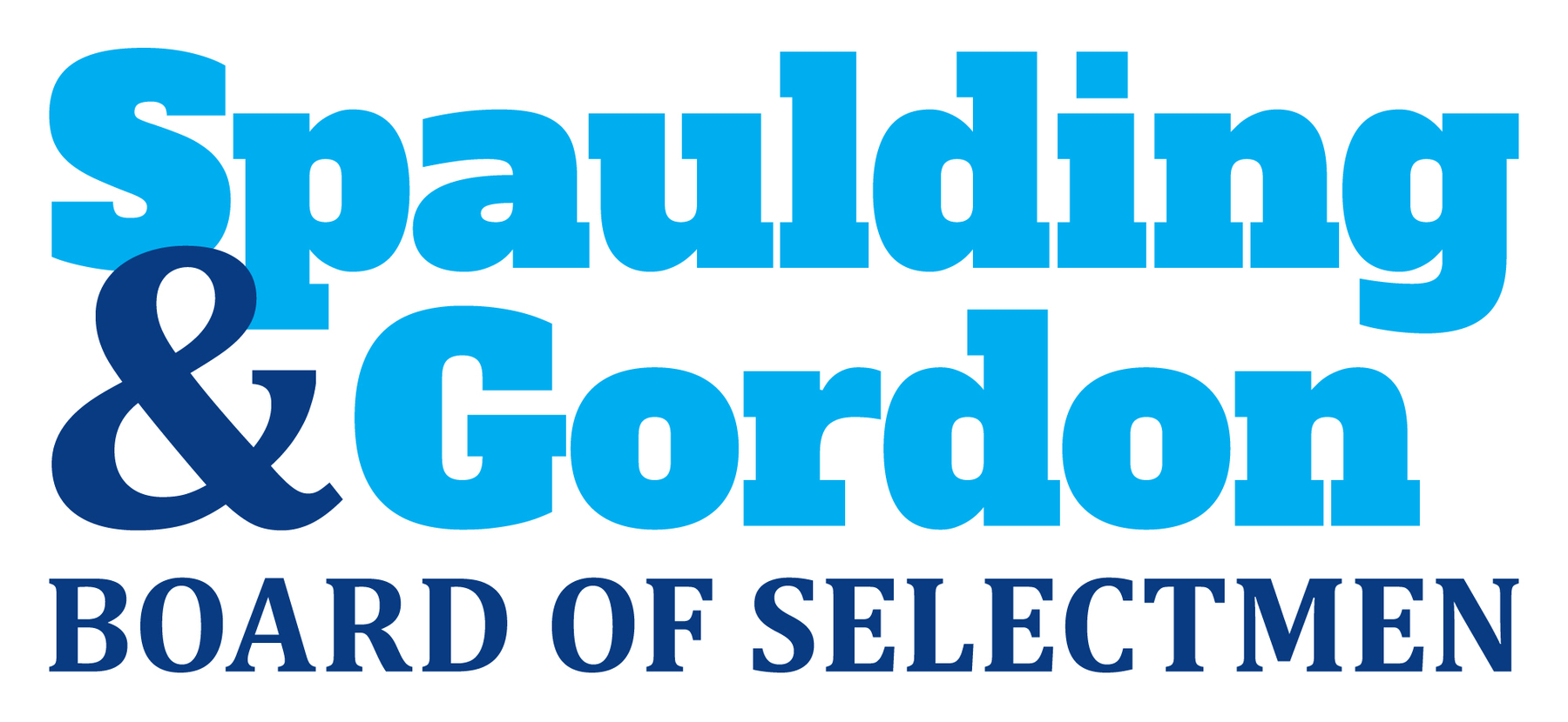 Spaulding and Gordon for Weston: 2017 Race for First and Second Selectman
