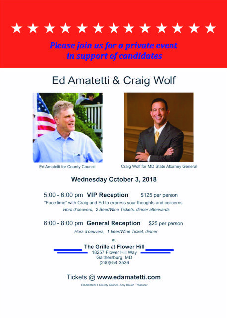 Ed Amatetti 4 County Council: Event w/ Ed Amatetti and Craig Wolf