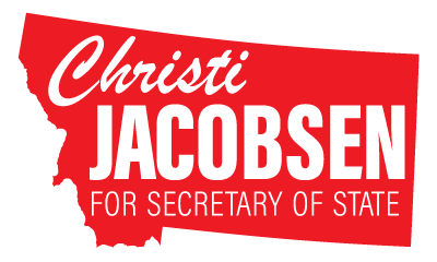 Christi Jacobsen for Montana: Website Splash